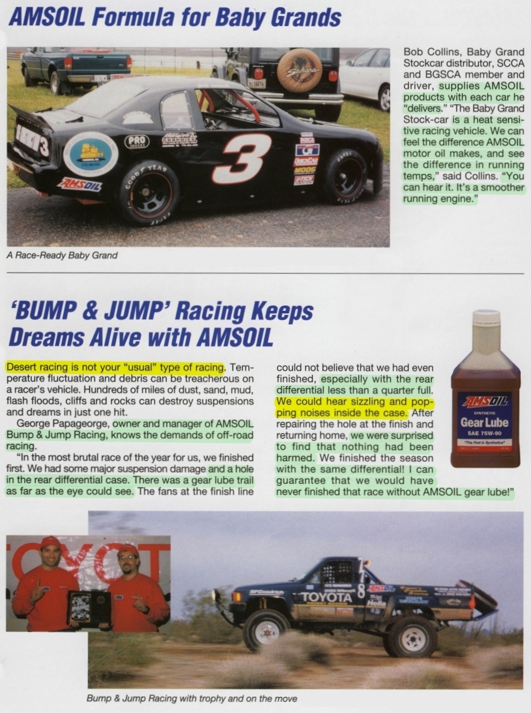 AMSOIL Racing is Research™ Testimonial
