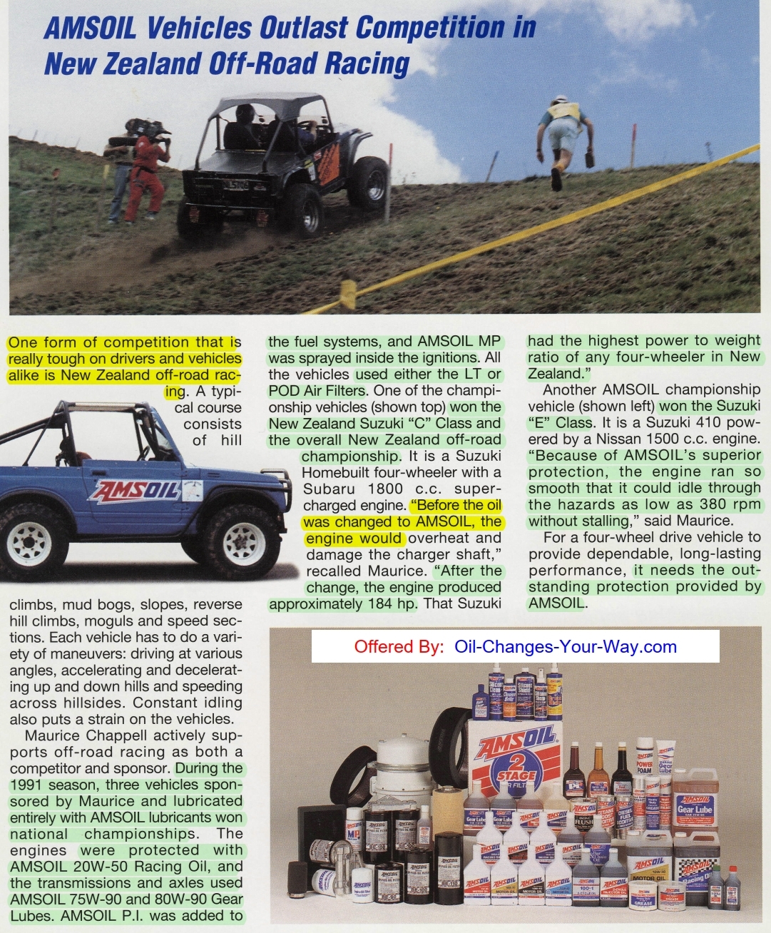 AMSOIL Racing is Research™ Testimonial