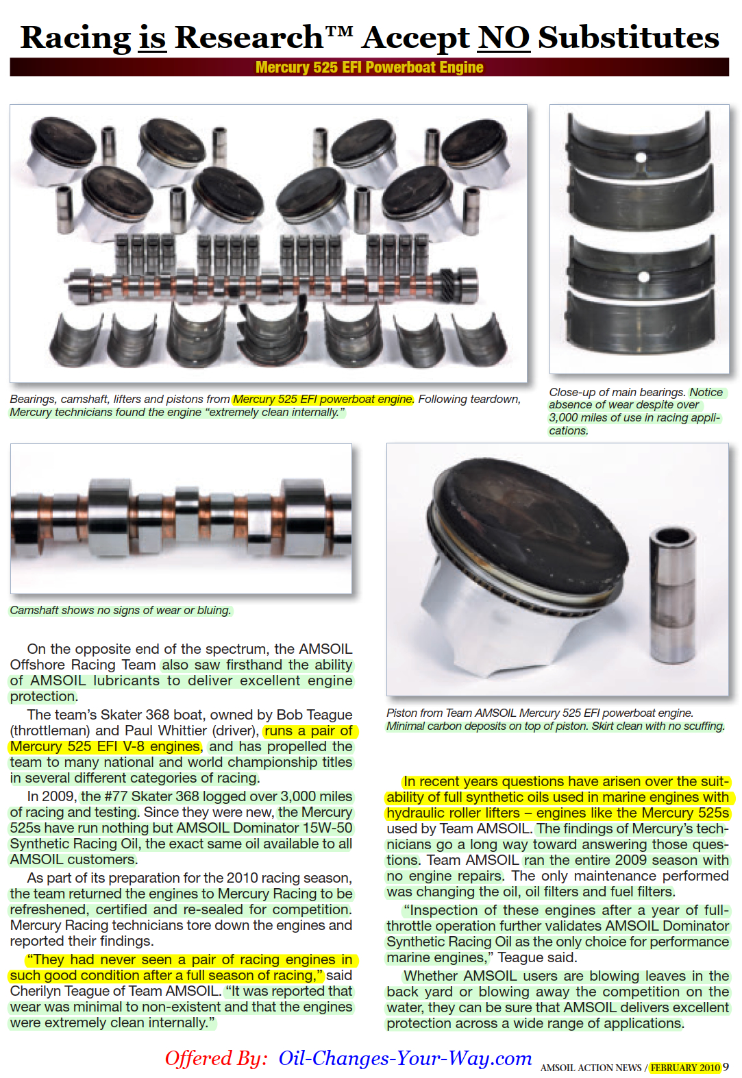 AMSOIL Racing is Research™ Testimonial