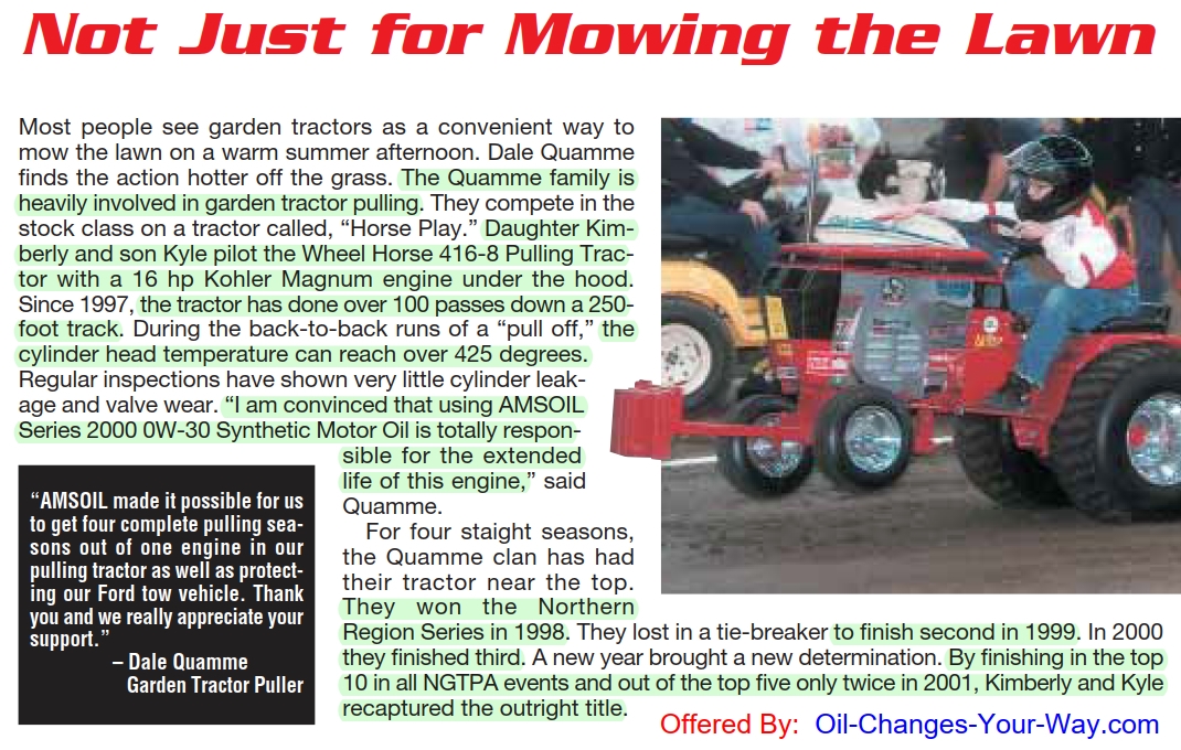 AMSOIL Racing is Research™ Testimonial